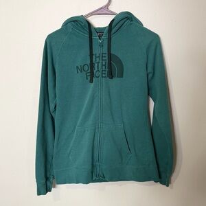 The North Face Teal Full-Zip Hoodie Jacket